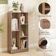 image 8 of COSTWAY 5-Cube Bookcase Wooden Storage Organizer White Yellow