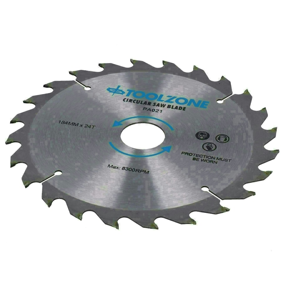 image 1 of 184mm TCT Circular Saw Blades Coarse - Fine 20 24 40 Teeth + Adaptor Rings 60pc
