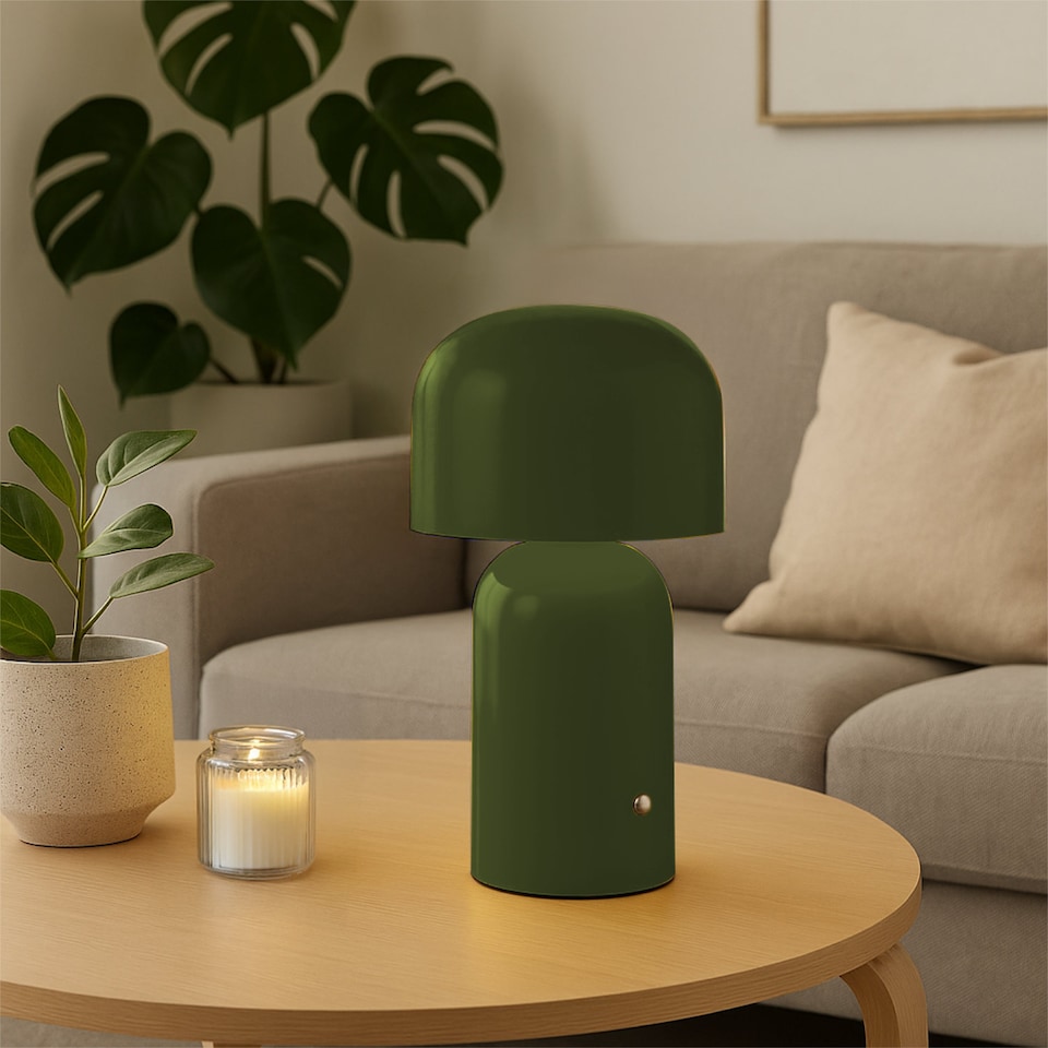 image 1 of Christina - Sage Green LED Rechargeable Touch Table Lamp