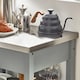 image 8 of SoBuy FKW22-HG,Stainless Steel Top Kitchen Trolley Microwave Stand on Wheels