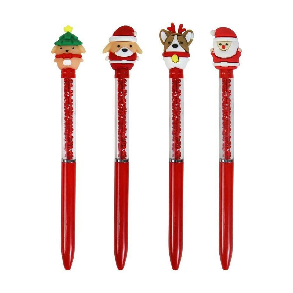 image 1 of Pack of 18 Clairefontaine Glitter Christmas Novelty Pens
