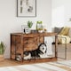 image 1 of PawHut Dog Crate Furniture with Openable Top, Two Doors, for XL Dogs