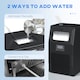 image 6 of HOMCOM Commercial Ice Maker Machine, Freestanding Industrial Ice Cube Maker with Digital Control, Ice Scoop, Self-cleaning, 4kg Ice Storage, 30kg/24 Hours for Home, Office, Bar, Restaurant, Black