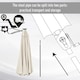 image 4 of Outsunny Garden Parasol Outdoor Tilt Sun Umbrella LED Light Off-white