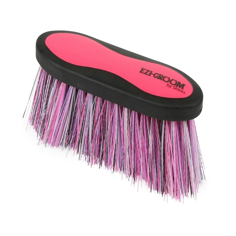 image 1 of Shires Ezi-Groom Long Bristle Dandy Brush Orange | Size: Large
Colour: Orange