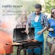 image 4 of Outsunny Charcoal Barbecue BBQ Grill Trolley  Shelves, Lid and Thermometer