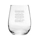 image 1 of Personalised Engraved Stemless Wine Gin Tumbler for Friend Birthday