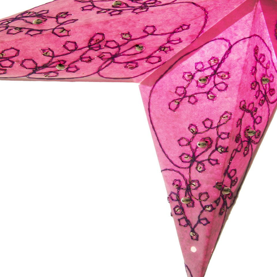 image 1 of Interiors by Premier 5 Point Purple Paper Star