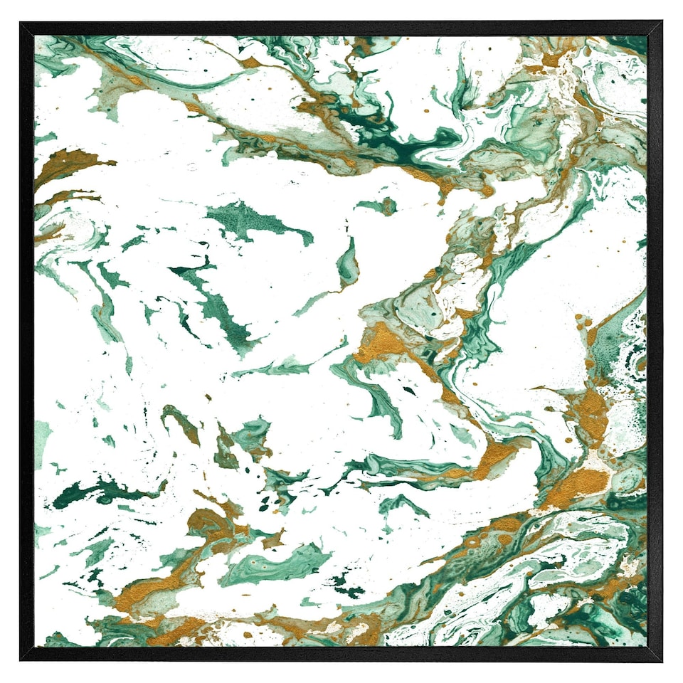 image 1 of Green & golden marble (Picture Frame) Brown | Oak | XS