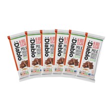 Diablo No Added Sugar Milk Chocolate with Crispy Rice 75g 6 Pack