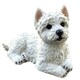 image 1 of West Highland Terrier Figurine In An Alert Pose Realistic Home Or Garden Decoration