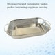 image 4 of Buckingham Stainless Steel Micro Perforated Rectangular Serving Basket Colander Dish , 37.5 cm