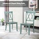 image 5 of COSTWAY Set of 2 Dining Chairs Wooden Armless Chairs Green