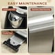 image 6 of HOMCOM 1.7L 3000W Quick Boil Kettle and 4 Slice Toaster Set Crumb Tray Black