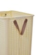image 7 of Living and Home Foldable Laundry Basket with Wheels, L | Cream | L