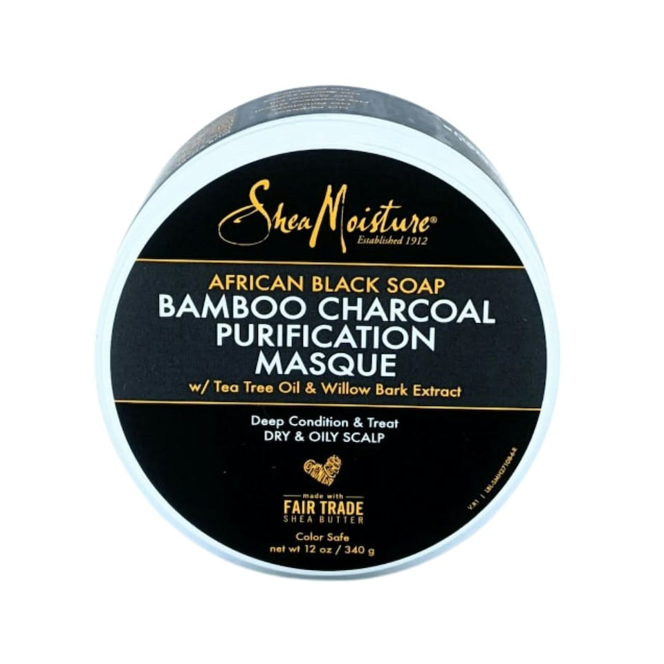 image 1 of Shea Moisture African Black Soap Bamboo Charcoal Purification Masque 354ml