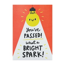 Passed Exams/Congratulations Card for Him/Her/Friend | Bright Spark Design