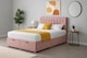 image 2 of Divan Pink Plush Ottoman 3ft Single Bed Set With Headboard and Mattress