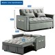 image 4 of Madrid 2 Seater Loveseat Pull Out Sofa Bed Grey