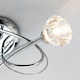 image 5 of BHS Marianne 3 Light Flush Ceiling Light | Silver | Chrome | 1