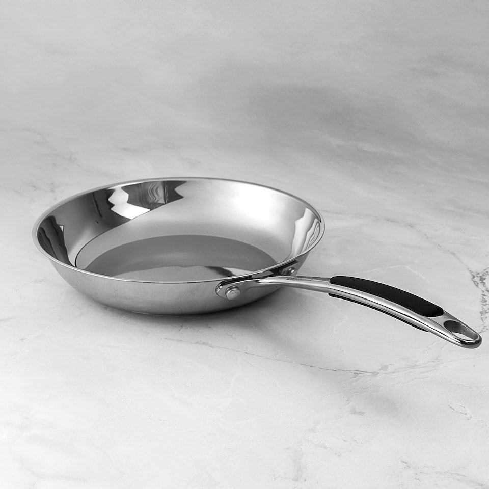 image 1 of Prochef 28 cm Stainless Steel Frying Pan All Hob Dishwasher & Oven Safe