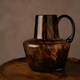 image 2 of Hestia Glass Jug Style Vase With Handle - Mocha
