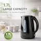 image 4 of Nedis 1.7L Electric Kettle with Quick Boil Time, Boil-Dry Protection, 360 Degree Cordless Base, 2200W - Black