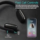 image 4 of Bluetooth Wireless Rechargeable On Ear Headphones with Mic, Ultra Lightweight, NFC - August EP636 | Black
