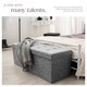 image 4 of Stool - foldable, padded, polyester, large storage space, 110 x 38 x 38 cm | Grey | light grey | 110 x 38 x 38 cm | 1