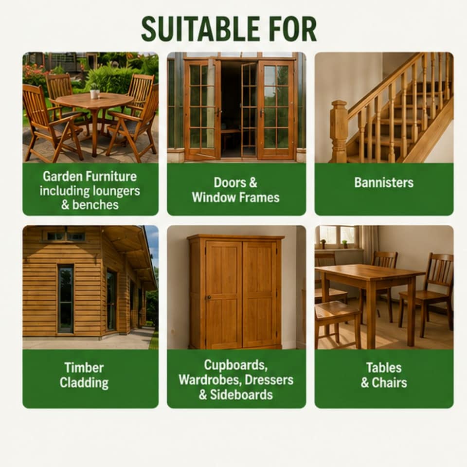 image 1 of Rustins Teak Oil Enhances Woods Interior/Exterior Gloss 1L