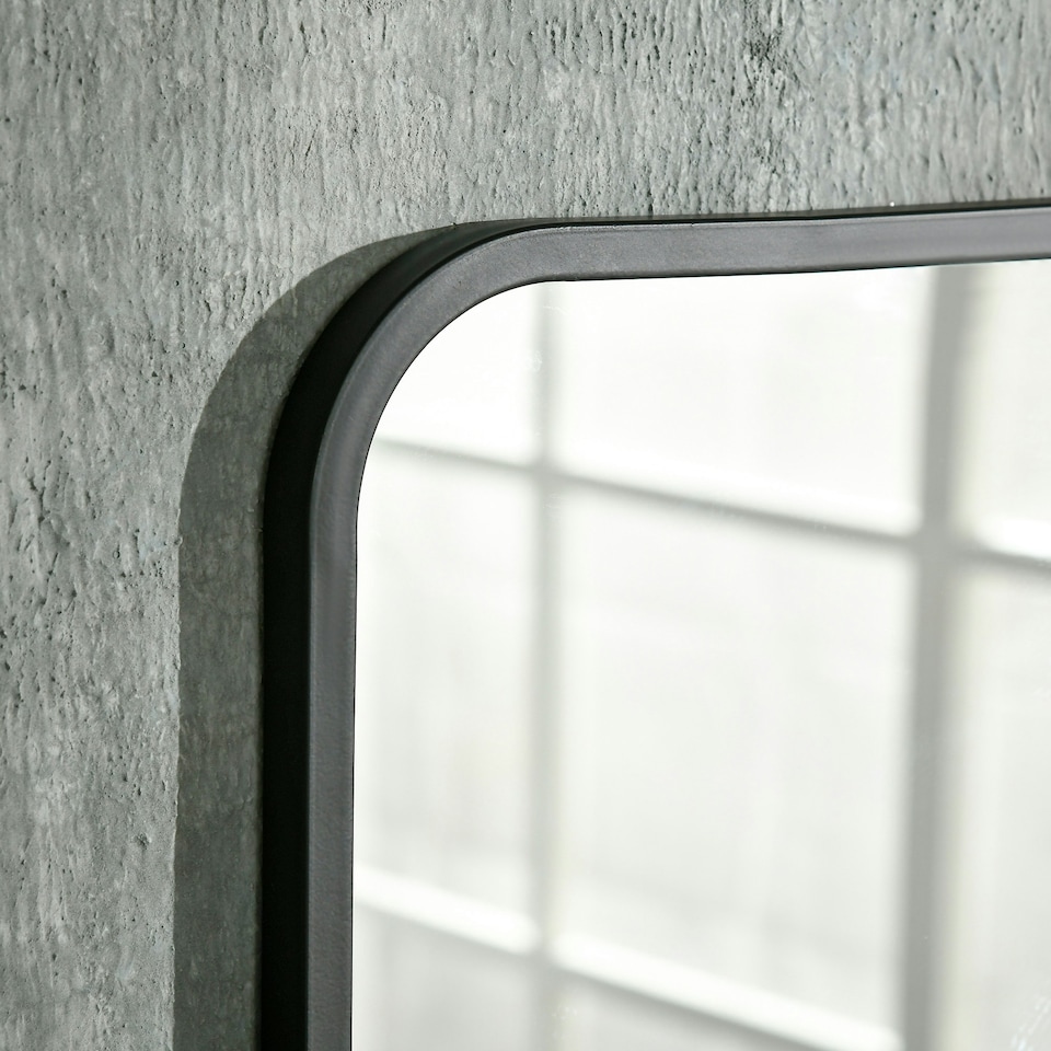 image 1 of HOMCOM Rectangle Wall Mirror with Shelf 70 x 50 cm, for Living Room, Bedroom