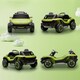 image 9 of AIYAPLAY Volkswagen E-Buggy Licensed Electric Car for Kids, 12V Kids Electric Ride on with Remote Control, Suspension, Slow Start, LED Lights, USB, Music, Horn, for Ages 3-6 Years, Green
