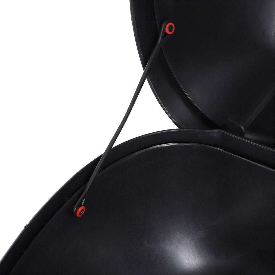 image 1 of HOMCOM 24L Motorcycle Trunk Hard Tail Bike Top Box Rack Mount Luggage Helmet Storage Carrier Case Universal Scooter w/Keys & Plate