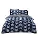 image 1 of VELVETIO Jovana Complete Duvet Cover Set with Fitted Sheet Printed Bedding Quilt Blue | King
