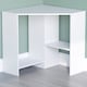 image 5 of Vida Designs Hetton Corner Computer Desk 2 Shelf Home Office Workstation, White