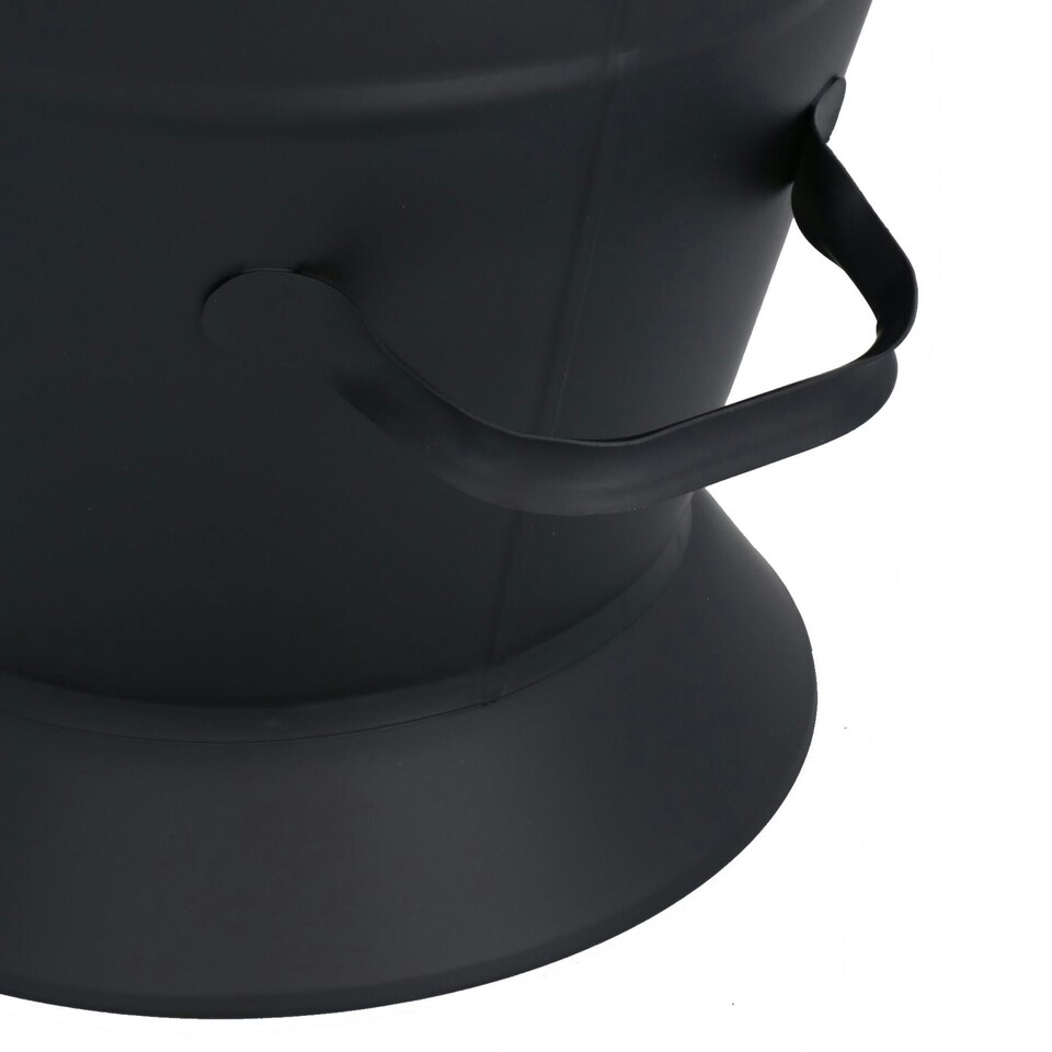 image 1 of Waterloo Style Black Coal Log Burner Scuttle Bucket Wide Mouth Fire Fireplace