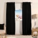 image 2 of OHS Boucle Textured Blackout Eyelet Curtains, 66x72" - Black