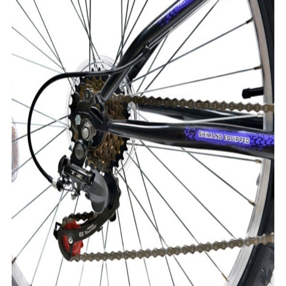image 1 of Basis 2 Full Suspension Mountain Bike 26in Wheel, 18 Speed - White Purple