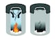 image 2 of Durable Fire Extinguishing Metal Waste Bin | TUV Certified | 15L | Grey