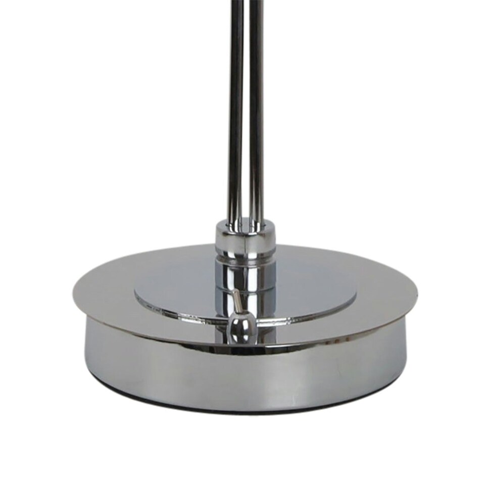 image 1 of Bungo 2 Light Polished Chrome & Smoked Glass Table Lamp