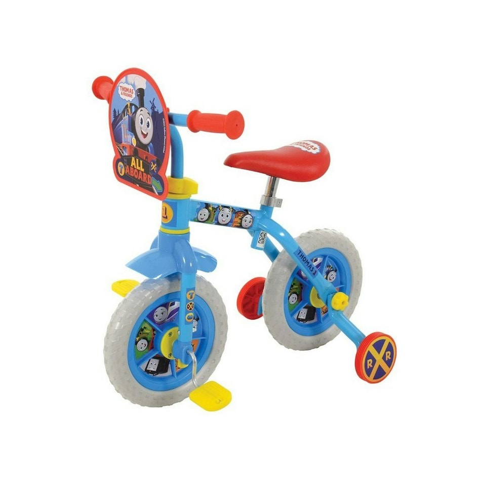 image 1 of Thomas And Friends Childrens/Kids 2 In 1 Training Bike - Blue/Red/Grey - One Size