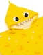 image 3 of Baby Shark Towel Poncho Kids | Girls Boys Yellow Animated Shark | Childrens Song Bath Swimwear Beach Towel With 3D Face Fins Teeth