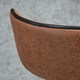 image 8 of HOMCOM Bar Stool Set of 2 Microfiber Cloth Adjustable Armless Chairs Brown