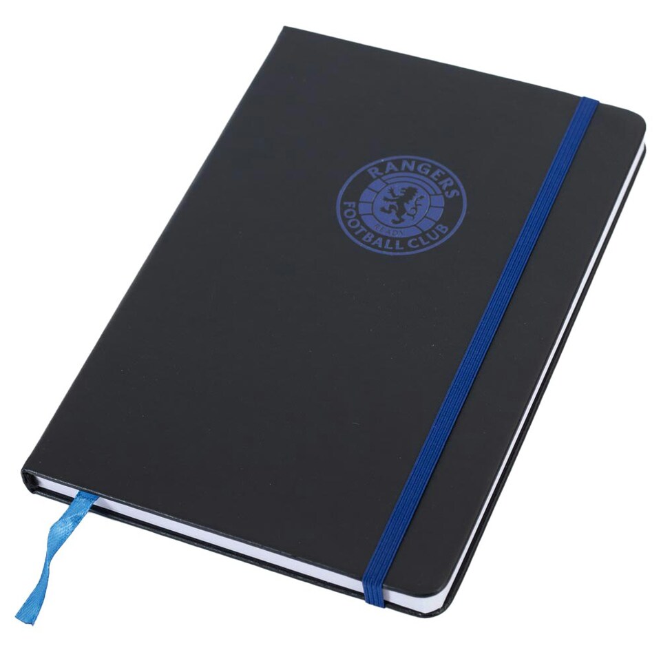 image 1 of Rangers FC Classic Crest Notebook - Black/Royal Blue - One Size