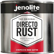 Jenolite Directorust All-in-One Multi-Surface Paint - Crimson Red Satin - 1L