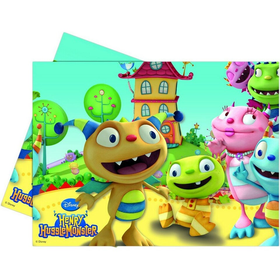 Henry Hugglemonster Plastic Characters Tablecloth - Multicoloured - One Size