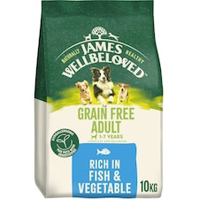 James Wellbeloved Grain Free 1-7 Years Adult Dry Dog Food Fish & Veg 10kg