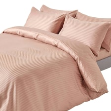 Homescapes Beige Egyptian Cotton Duvet Cover and Pillowcases 330 TC, King | Cream | King