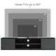 image 8 of HOMCOM Floating TV Stand Cabinet for TVs up to 60 , Wall Mounted TV Unit with Open Shelf, Storage Cupboards and Cable Management for Living Room, Grey