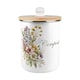 image 1 of Flower Bouquet Compost Caddy - Metal 2L Decorative Kitchen Food Waste Bin